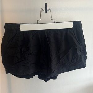 SO Black Athletic Shorts Lightweight Elastic Waist